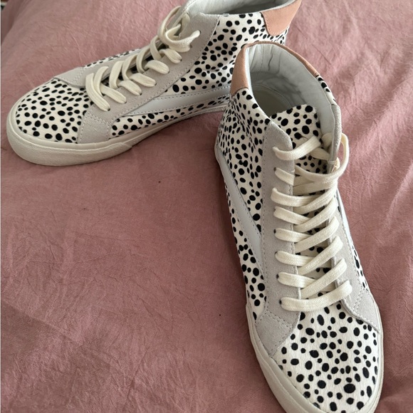 Madewell calf hair leopard high top sneaker - Picture 3 of 3
